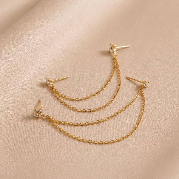 Gold Chain Ear Cuff Earring