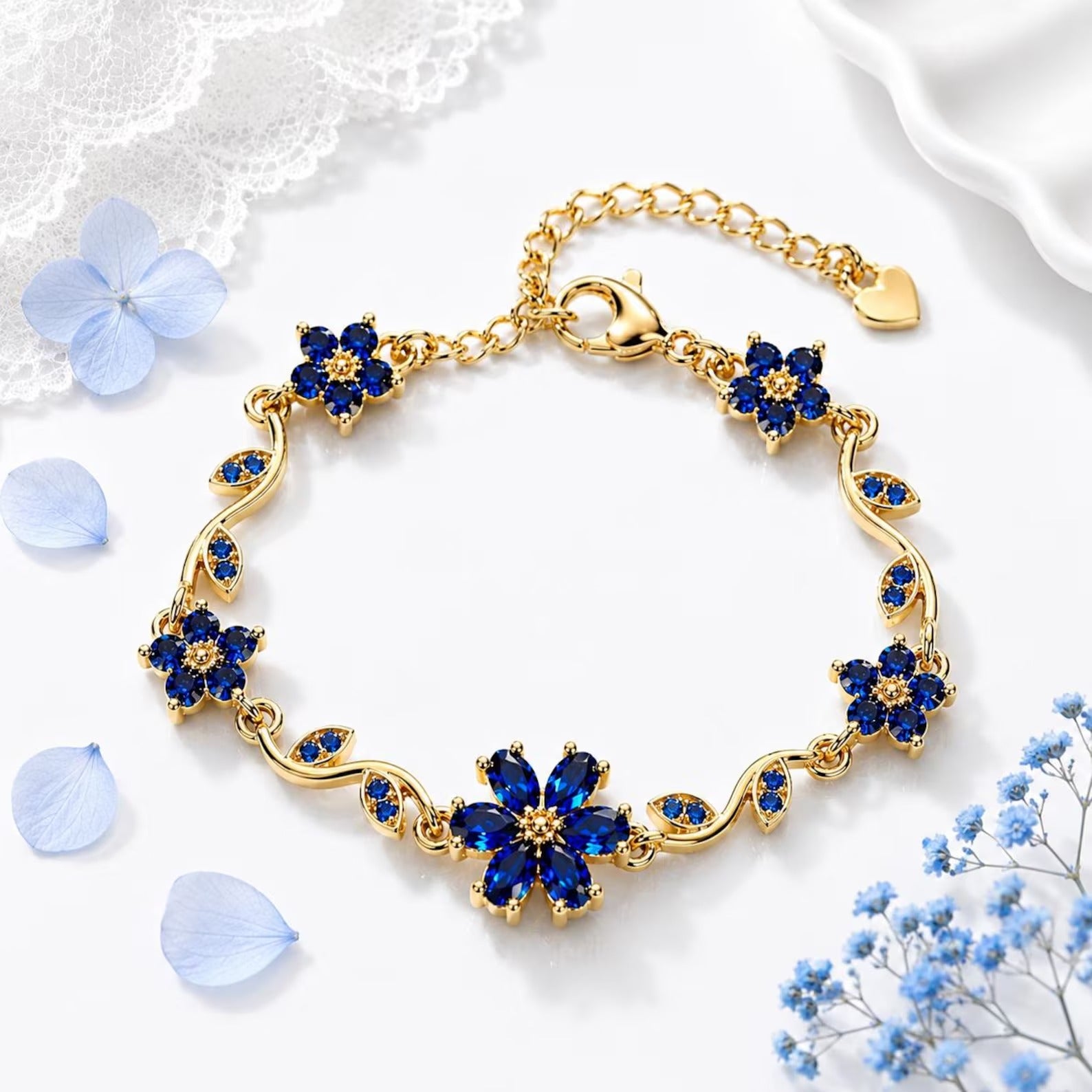 Blue Flower Bracelet Main image
