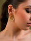 Aura Shell Gold-Plated Contemporary Shell Drop Earrings