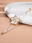 Women Gold-Plated Pearls Beaded Waterproof & Anti-Tarnish Link Bracelet