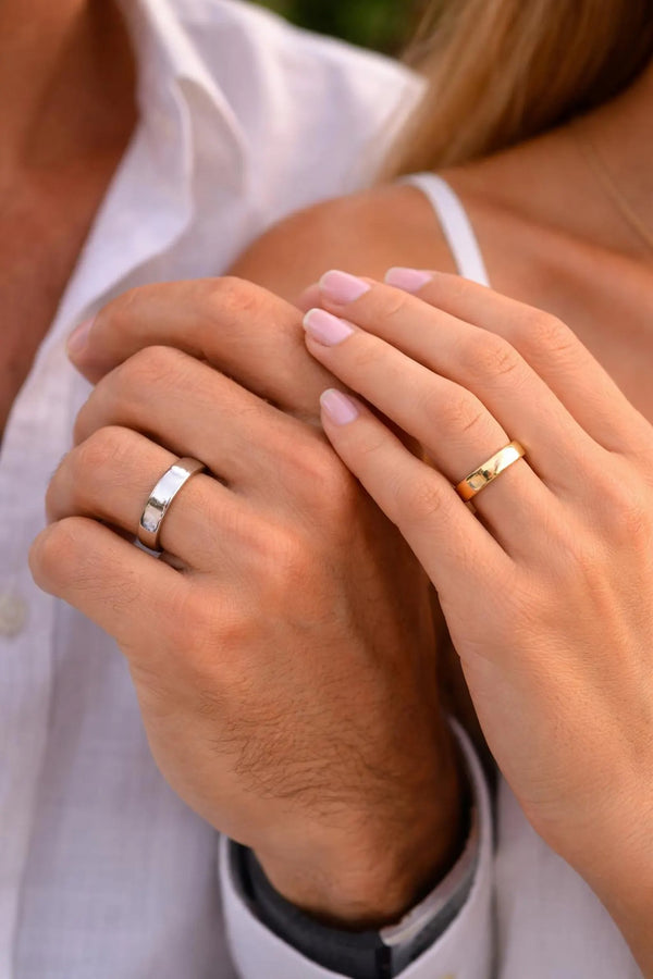 925 Sterling Silver Band Ring – Minimalist Dome, Unisex Everyday Jewelry