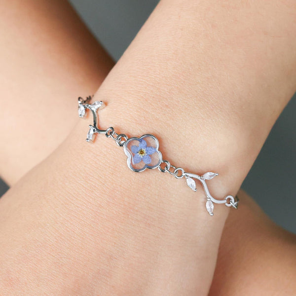 Pressed Real Flower Bracelet