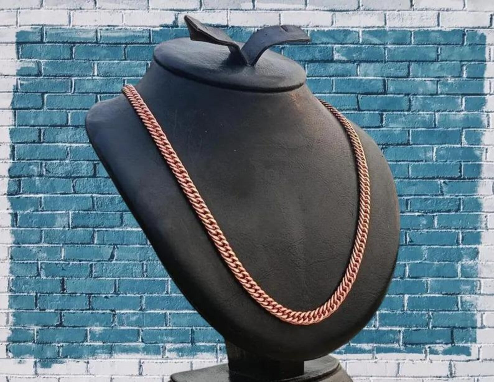 Pure Copper Cuban Link Chain Necklace Main image