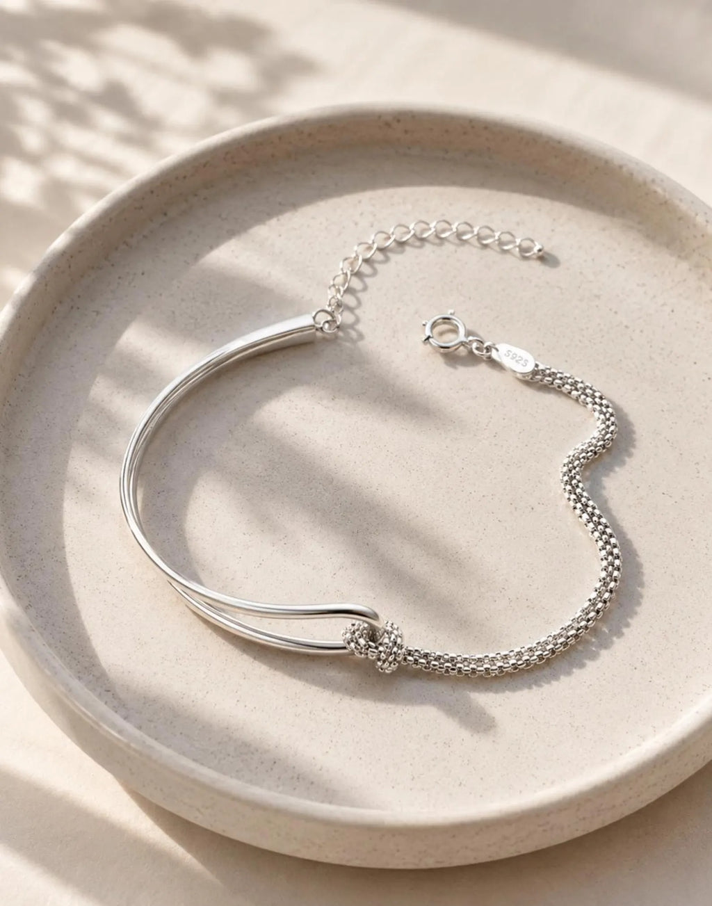 Silver Hand Chain Bracelet