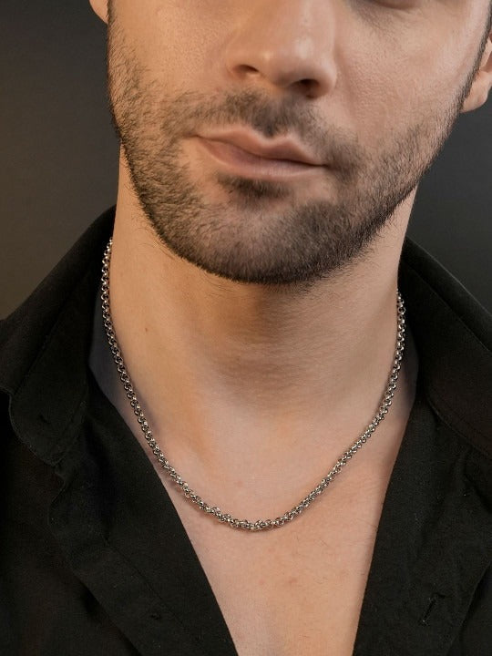 Men Silver-Plated Chain