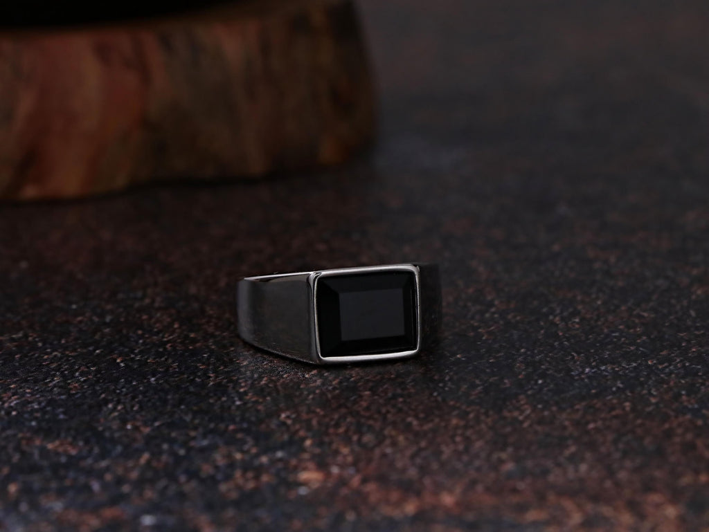 Black Stone Ring