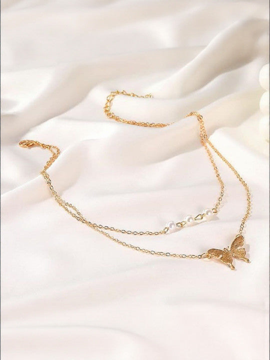 Gold-Plated Alloy Necklace