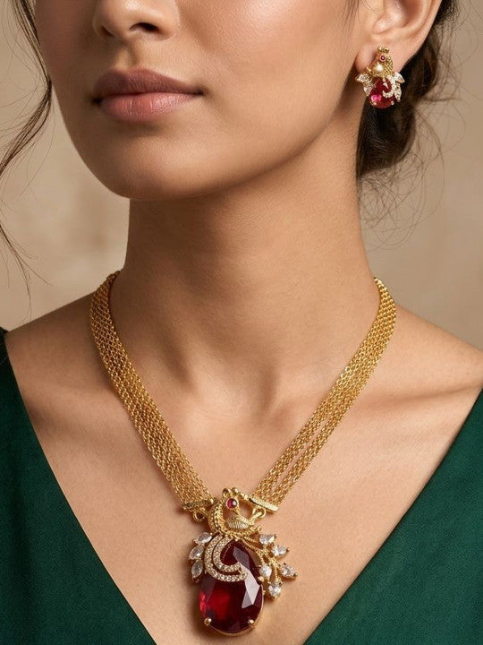 Brass Gold-Plated Necklace